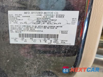 Zdjęcie 12 z 12 samochodu: 2005 FORD F250 SUPER DUTY VIN:1FTSW21P25ED03516 - miniatura