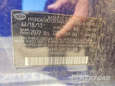Zdjęcie 12 z 12 samochodu: 2013 HYUNDAI ELANTRA GLS VIN:5NPDH4AE2DH382388 - miniatura