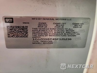 Zdjęcie 12 z 12 samochodu: 2025 CHEVROLET MALIBU LT VIN:1G1ZD5ST4SF125236 - miniatura