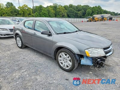 Czwarte zdjęcie samochodu z boku: 2013 DODGE AVENGER SE VIN:1C3CDZAG1DN766852 - miniatura