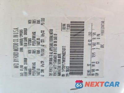 Zdjęcie 12 z 12 samochodu: 2000 FORD F150 VIN:1FTRF17WXYNB21011 - miniatura
