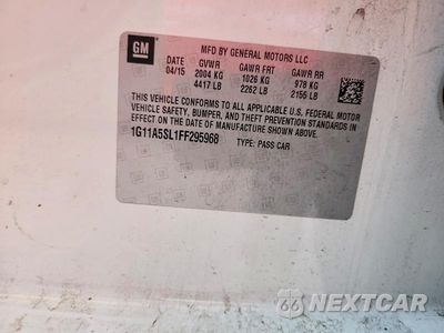 Zdjęcie 12 z 12 samochodu: 2015 CHEVROLET MALIBU VIN:1G11A5SL1FF295968 - miniatura