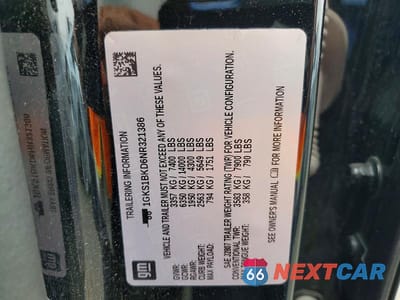 Zdjęcie 14 z 14 samochodu: 2022 GMC YUKON SLT VIN:1GKS1BKD6NR321386 - miniatura