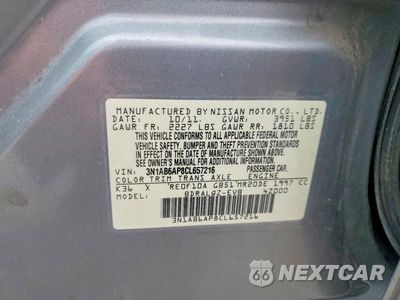 Zdjęcie 13 z 13 samochodu: 2012 NISSAN SENTRA 2.0 VIN:3N1AB6AP8CL657216 - miniatura