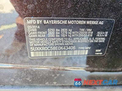 Zdjęcie 13 z 13 samochodu: 2014 BMW X5 XDRIVE35I VIN:5UXKR0C58E0K43406 - miniatura