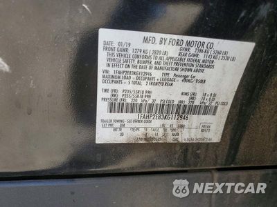 Zdjęcie 12 z 12 samochodu: 2019 FORD TAURUS SEL VIN:1FAHP2E83KG112946 - miniatura