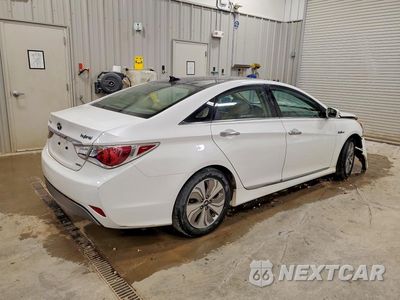 Trzecie zdjęcie samochodu z tyłu: 2014 HYUNDAI SONATA HYBRID VIN:KMHEC4A49EA102514 - miniatura