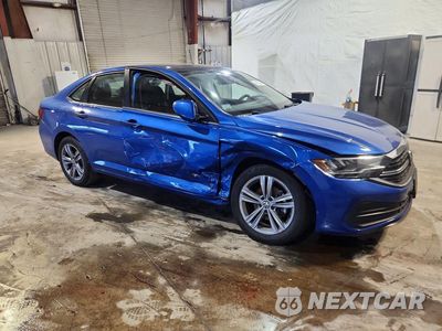 Czwarte zdjęcie samochodu z boku: 2022 VOLKSWAGEN JETTA SE VIN:3VW7M7BU8NM011258 - miniatura