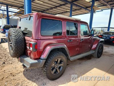 Trzecie zdjęcie samochodu z tyłu: 2022 JEEP WRANGLER UNLIMITED SAHARA VIN:1C4HJXEG3NW105943 - miniatura