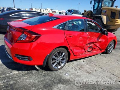 Trzecie zdjęcie samochodu z tyłu: 2020 HONDA CIVIC EX VIN:2HGFC1F32LH680056 - miniatura