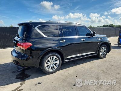 Trzecie zdjęcie samochodu z tyłu: 2017 INFINITI QX80 BASE VIN:JN8AZ2NF1H9643942 - miniatura
