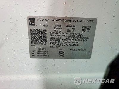 Zdjęcie 12 z 12 samochodu: 2023 GMC TERRAIN SLE VIN:3GKALTEGXPL208116 - miniatura