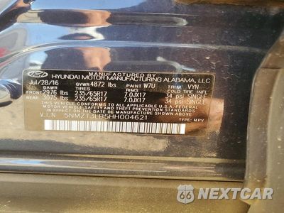 Zdjęcie 12 z 12 samochodu: 2017 HYUNDAI SANTA FE SPORT 2.4L VIN:5NMZT3LB5HH004621 - miniatura