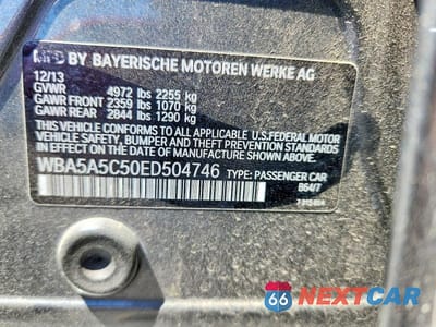 Zdjęcie 12 z 12 samochodu: 2014 BMW 528 I VIN:WBA5A5C50ED504746 - miniatura