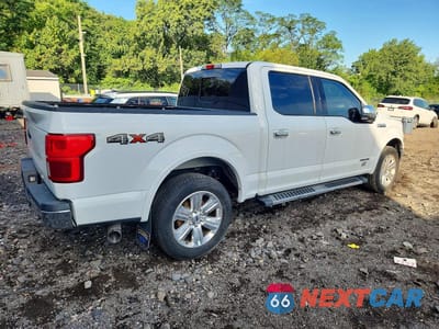 Trzecie zdjęcie samochodu z tyłu: 2018 FORD F150 SUPERCREW VIN:1FTFW1E16JFD78287 - miniatura