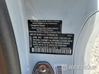 Zdjęcie 12 z 12 samochodu: 2015 PORSCHE BOXSTER VIN:WP0CA2A80FS120971 - miniatura