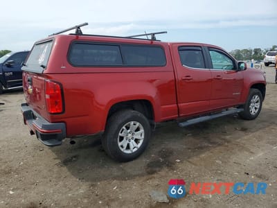 Trzecie zdjęcie samochodu z tyłu: 2016 CHEVROLET COLORADO LT VIN:1GCGSCE37G1342272 - miniatura