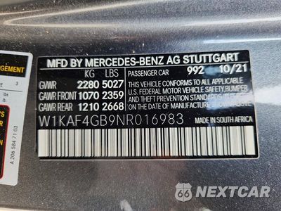 Zdjęcie 13 z 13 samochodu: 2022 MERCEDES-BENZ C 300 VIN:W1KAF4GB9NR016983 - miniatura