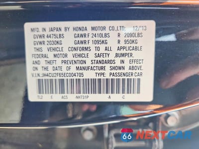 Zdjęcie 13 z 13 samochodu: 2014 ACURA TSX TECH VIN:JH4CU2F65EC004705 - miniatura