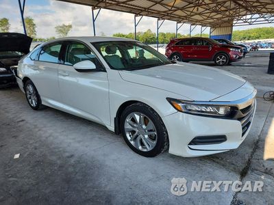 Czwarte zdjęcie samochodu z boku: 2018 HONDA ACCORD LX VIN:1HGCV1F11JA199707 - miniatura