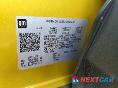 Zdjęcie 13 z 13 samochodu: 2024 CHEVROLET TRAX ACTIV VIN:KL77LKE26RC004476 - miniatura