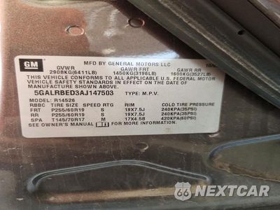 Zdjęcie 13 z 13 samochodu: 2010 BUICK ENCLAVE CXL VIN:5GALRBED3AJ147503 - miniatura