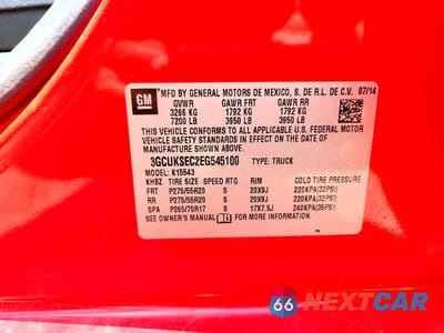 Zdjęcie 12 z 12 samochodu: 2014 CHEVROLET SILVERADO K1500 LTZ VIN:3GCUKSEC2EG545100 - miniatura