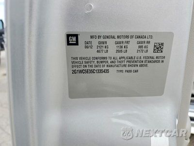 Zdjęcie 12 z 12 samochodu: 2012 CHEVROLET IMPALA LTZ VIN:2G1WC5E35C1335435 - miniatura