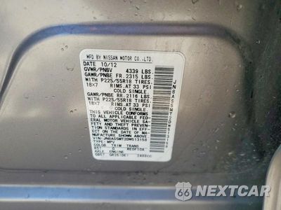 Zdjęcie 12 z 12 samochodu: 2013 NISSAN ROGUE S VIN:JN8AS5MT2DW513158 - miniatura