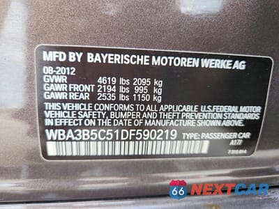 Zdjęcie 13 z 13 samochodu: 2013 BMW 328 XI SULEV VIN:WBA3B5C51DF590219 - miniatura