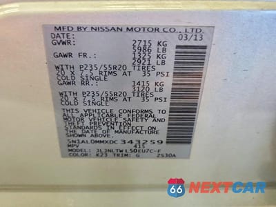 Zdjęcie 13 z 13 samochodu: 2013 INFINITI JX35 BASE VIN:5N1AL0MMXDC343259 - miniatura