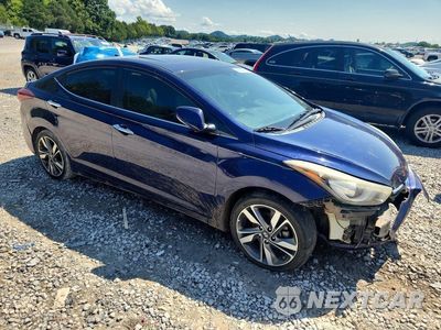Czwarte zdjęcie samochodu z boku: 2014 HYUNDAI ELANTRA LIMITED VIN:5NPDH4AE1EH478563 - miniatura