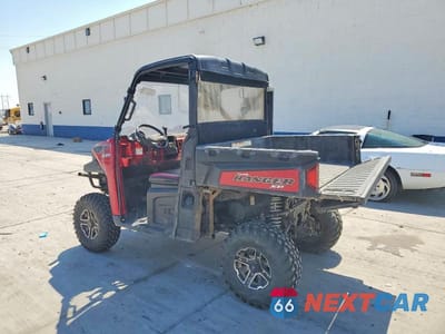 Trzecie zdjęcie samochodu z tyłu: 2014 POLARIS RANGER UTILITY VEHICLE VIN:4XAUH9EA1EG861693 - miniatura