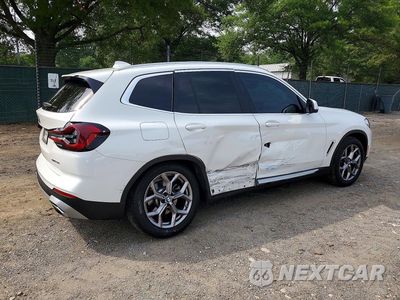 Trzecie zdjęcie samochodu z tyłu: 2022 BMW X3 XDRIVE30I VIN:5UX53DP02N9N05338 - miniatura