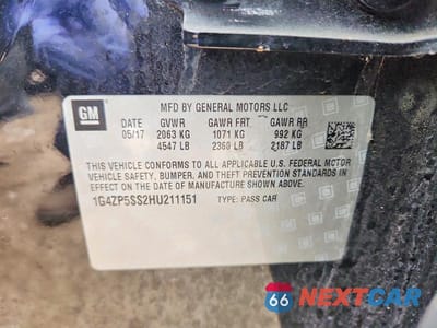 Zdjęcie 12 z 12 samochodu: 2017 BUICK LACROSSE ESSENCE VIN:1G4ZP5SS2HU211151 - miniatura