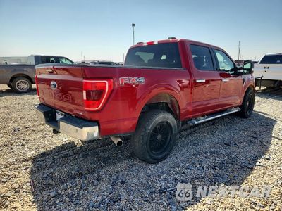 Trzecie zdjęcie samochodu z tyłu: 2022 FORD F150 SUPERCREW VIN:1FTFW1E87NKD22529 - miniatura