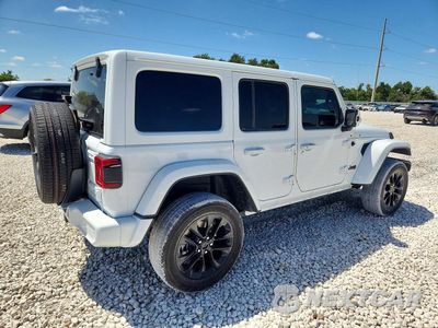 Trzecie zdjęcie samochodu z tyłu: 2021 JEEP WRANGLER UNLIMITED SAHARA VIN:1C4HJXEM8MW637645 - miniatura