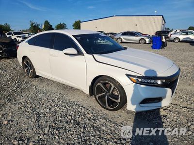 Czwarte zdjęcie samochodu z boku: 2018 HONDA ACCORD SPORT VIN:1HGCV1F32JA235518 - miniatura
