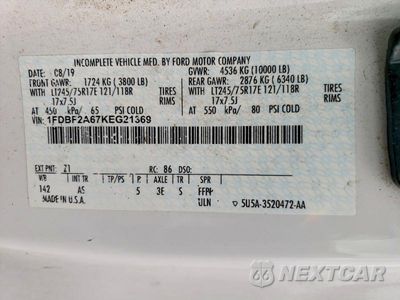 Zdjęcie 13 z 13 samochodu: 2019 FORD F250 SUPER DUTY VIN:1FDBF2A67KEG21369 - miniatura