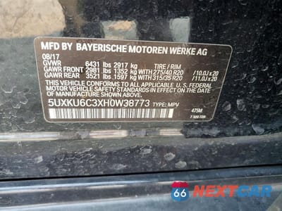 Zdjęcie 13 z 13 samochodu: 2017 BMW X6 XDRIVE50I VIN:5UXKU6C3XH0W38773 - miniatura