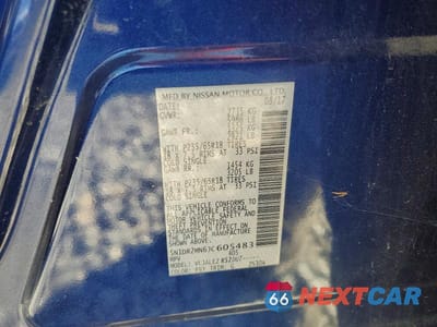 Zdjęcie 13 z 13 samochodu: 2018 NISSAN PATHFINDER SV VIN:5N1DR2MN6JC605483 - miniatura