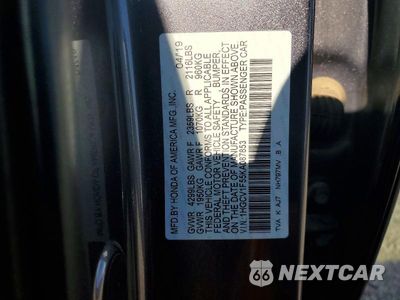 Zdjęcie 13 z 13 samochodu: 2019 HONDA ACCORD EXL VIN:1HGCV1F55KA087853 - miniatura