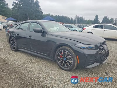 Czwarte zdjęcie samochodu z boku: 2023 BMW I4 EDRIVE 40 VIN:WBY73AW05PFR02006 - miniatura