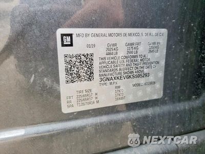 Zdjęcie 13 z 13 samochodu: 2019 CHEVROLET EQUINOX LT VIN:3GNAXKEV6KS595293 - miniatura