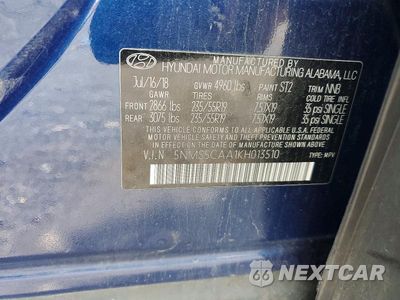Zdjęcie 14 z 14 samochodu: 2019 HYUNDAI SANTA FE ULTIMATE 2.0T VIN:5NMS5CAA1KH013510 - miniatura