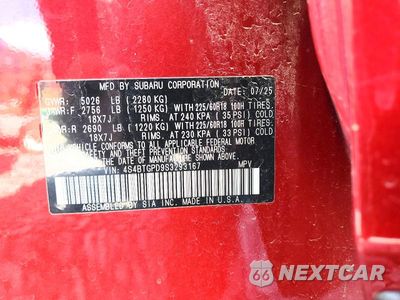Zdjęcie 14 z 14 samochodu: 2025 SUBARU OUTBACK TOURING VIN:4S4BTGPD9S3293167 - miniatura