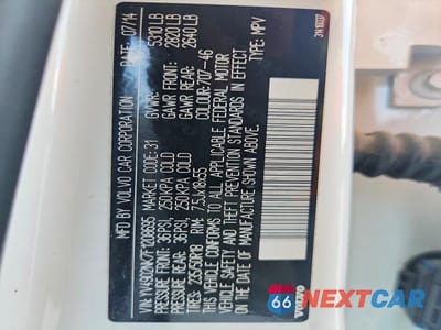 Zdjęcie 14 z 14 samochodu: 2015 VOLVO XC70 T6 PREMIER VIN:YV4902NK7F1208695 - miniatura