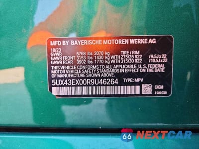 Zdjęcie 13 z 13 samochodu: 2024 BMW X6 M60I VIN:5UX43EX00R9U46264 - miniatura