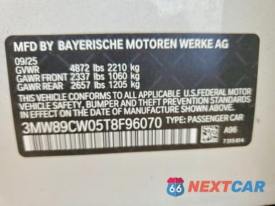Zdjęcie 12 z 12 samochodu: 2026 BMW 330XI VIN:3MW89CW05T8F96070 - miniatura