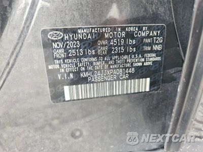 Zdjęcie 12 z 12 samochodu: 2023 HYUNDAI SONATA HYBRID BLUE VIN:KMHL24JJXPA081448 - miniatura